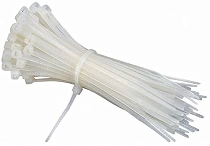 355mm x 4.2mm Nylon Standard Cable Tie (White Pack of 100)