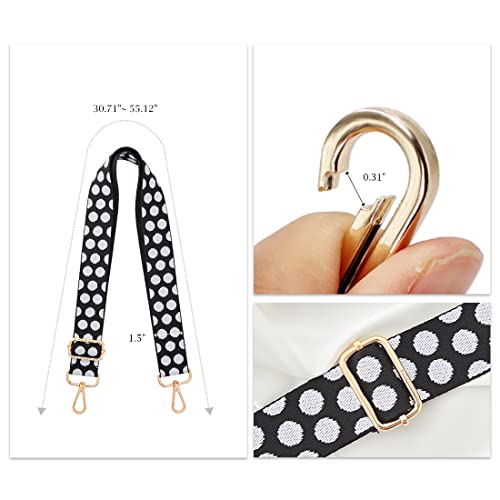 Image of TANOSII Wide Purse Strap Adjustable Replacement Shoulder Crossbody Strap Handbag Strap