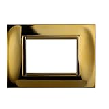 Platte quadratisch 3P glänzend gold
