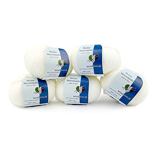 Fil crochet pure laine mérinos blanc Tricot Café pour ouvrages délicats sans bouloches
