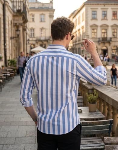 Image of U-Turn Casual Shirt for Men || Shirt for Men Stylish || Men Stylish Shirt || Men Printed Striped Shirt