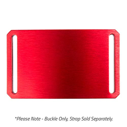 Grip6 Individual 1.5" For Men & Women -Fully Adjustable Low Profile American Made W/Lifetime Coverage Ember Red Belt Buckle Only #TOP1