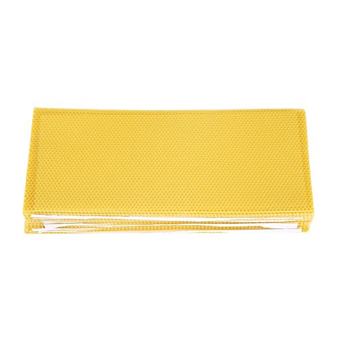 Fishlor Beeswax Foundation, 30PCS Beekeeping Nest Box Honeycomb Wax Foundation Beeswax Honeycomb Sheets Beekeeper Tools