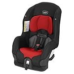 Evenflo Tribute LX 2-in-1 Lightweight Convertible Car Seat, Travel Friendly (Jupiter Red)