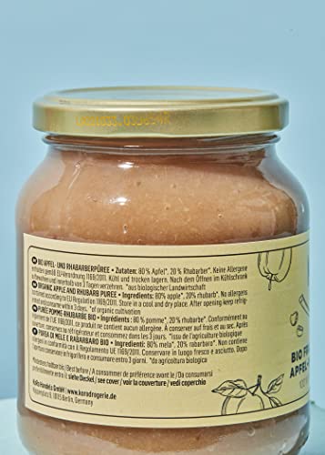 KoRo - Biologische vruchtenpuree appel-rabarber 6 x 360 g - Afbeelding 6