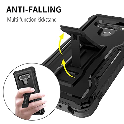 Duopal For Lg Stylo 6 & Lg K71 Case, Military Grade Protection Shockproof Case Built-In Kickstand Compatible With Lg Stylo 6 & Lg K71 Phone 6.8 Inc Black #TOP4