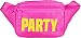 SoJourner Pink Party Fanny Pack - Neon Packs for men, women | Cute Waist Bag Fashion Belt Bags rave festival