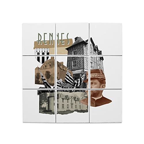 Carreaux céramique Rennes 20x20 cm collage France Bretagne pour crédence