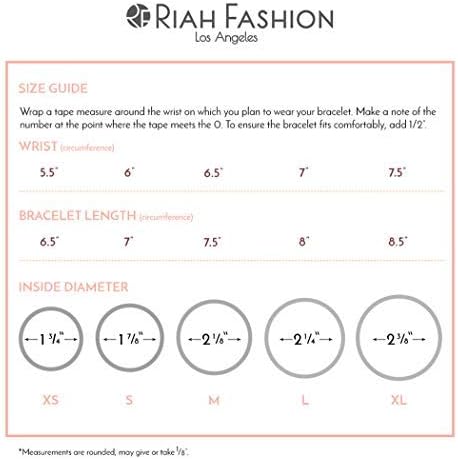 RIAH FASHION Bead Multi Layer Versatile Statement Bracelets - Stackable Beaded Strand Stretch Bangles Sparkly Crystal Mix, Tassel Charm