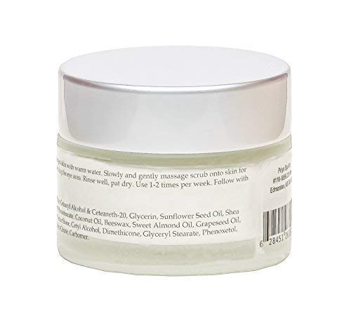 Premium Taza Natural Microdermabrasion Scrub, 50 Ml (1.7 Fl Oz) Radiant Complexion With: Shea Butter, Coconut Oil, Grapeseed Oil, Almond Oil, Cocoa Butter #TOP3
