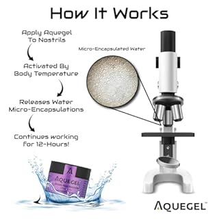 Aquegel Nasal Moisturizer+Lavender (Sleep Easy), 12-Hour Nasal Dryness Relief, Water Based Nose Gel, Oxygen Therapy Nasal Moisturizer, Dry Nose, Nasal Dryness, Nosebleeds, CPAP, Natural Sleep Remedy
