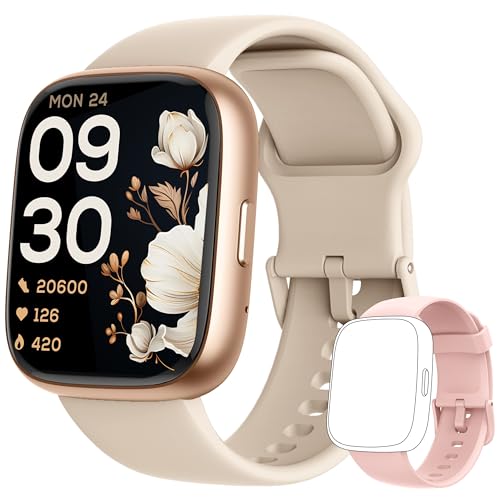 Smart Watch for Women Men Android & iPhone [2 Bands,