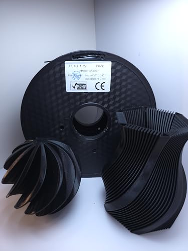 PETG Filament 1.75mm Transparent & Solid Colors Available - PeterPrints (Black)