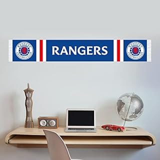 Themed Rangers Wall Sticker - Scarf Decal Football Art (120cm width x 20cm height)