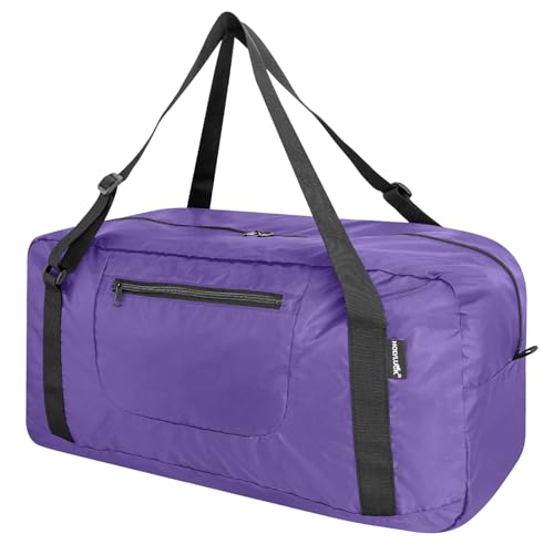 Image of HOLYLUCK Foldable Travel Duffel Bag For Women & Men Luggage Great for Gym -55L, Purple
