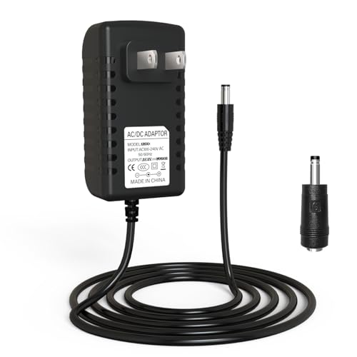 12V Portable DVD Player Adapter Charger - Universal Compatible with Sunpin, Sylvania, Phillips, Craig, Cooau, DBPower, YOTON, ieGeek, Synergy, Winnie, Ematic Portable DVD Players