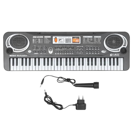 Piano de juguete electrónico 61 teclas para tardes de música y aprendizaje temprano en familia