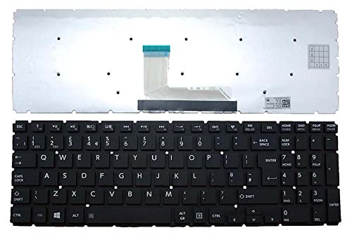 Clavier de remplacement noir pour réparer un Toshiba Satellite L50-B-1PK défectueux