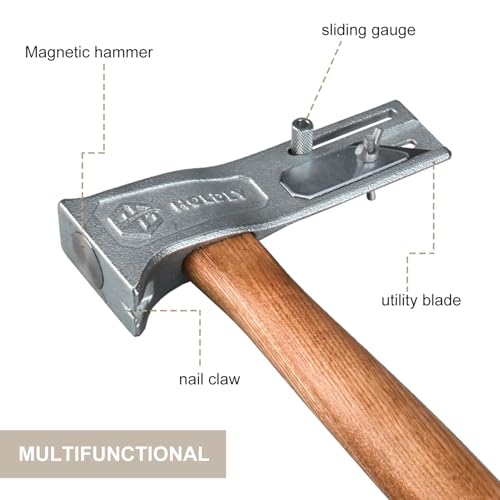 Holdly Magnet Roofing Hatchet,17Oz Magnetic Faced Roofing Hatchet For Quick Installation Of Roofing Nails And Felt Caps thumb #2