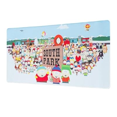 Alfombrilla de ratón XXL South Park - Protector de Escritorio Mouse Pad Alfombrilla de Escritorio : Impermeable y Antideslizante 80X35 cm
