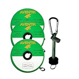 Aventik Fly Fishing Tippet Leader Fluorocarbon Line Fly Line Tippet Holder Fast Sinking Invisible 1X+2X+3X