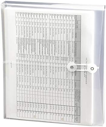 Smead Poly Envelope, 1-1/4" Expansion, String-Tie Closure, Side Load, Letter Size, Clear, 5 per Pack (89521)