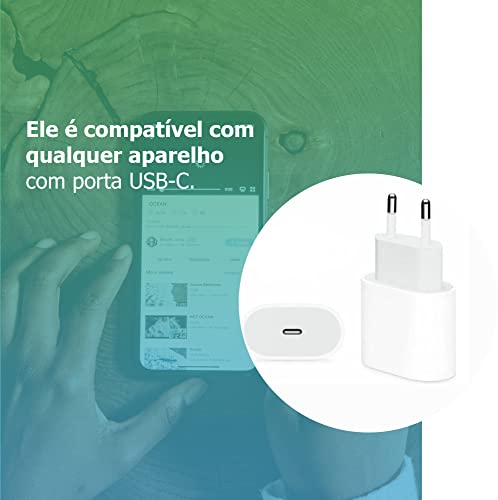 iPhone 14 13 12 11 Carregador rápido 25 W, Fast Charger [Certificado Apple MFi] Carregador de tomada