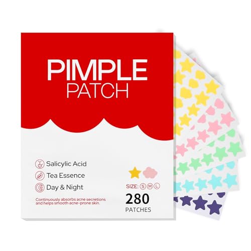 Pimple Patches for Face 280PCS, Hydrocolloid Acne Patches for Cov...