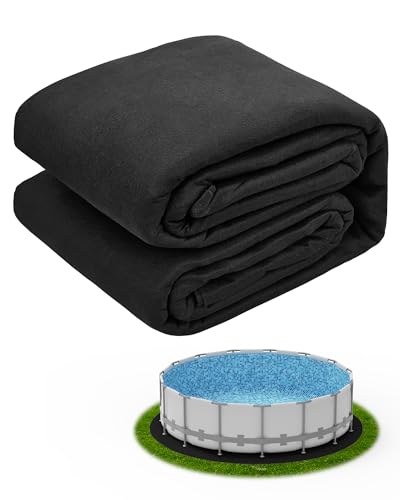 Mosenpol 15 FT Round Pool Liner Pad for Above Ground Pool Durable Pre-Cut Under Pool Padding Puncture Protection and Extend Liner Life