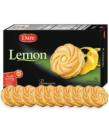 Miniatura 2 de Dare Ultimate Lemon Creme - Galletas prémium de 10.2 onzas, paquete de 2 (20.4 onzas en total)