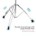 MOWEO Cymbal Stand Straight & Boom Cymbal Stand Double Braced Legs Height & Angle Adjustable Drum-kit Cymbal Port Rack Heavy Duty Boom/Straight Combo with Rubber Feet
