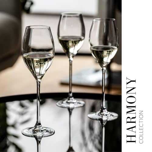 Krosno Large Prosecco Champagne Sparkling Wine Glasses Flutes | Set of 6 | 280 ML | Harmony Collection | Perfect for Home, Restaurants and Parties | Dishwasher Safe - Image 6