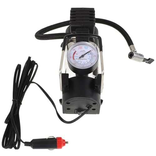 FELTECHELECTR Compresor de Aire Portátil Eléctrico para Coche, Bomba de Aire Automática Cilindro 16 Cilindros, Inflador de Neumáticos Presión Máxima 140 PSI, Compacto y Fácil de Transportar