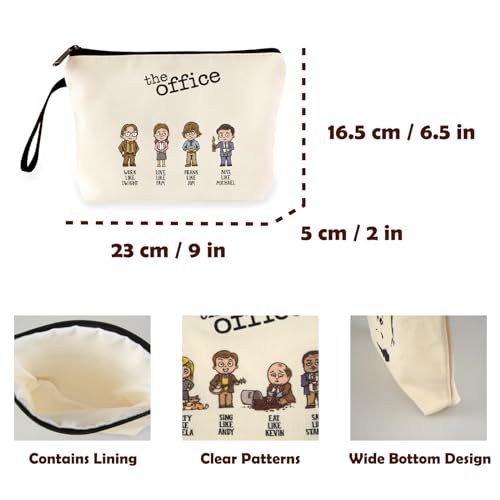 The Office Merchandise Canvas Tote Bag, The Office Merch Reusable Tote Bag with Wide Base3