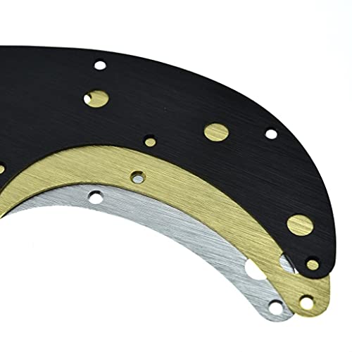 KAISH Pickguard en aluminium anodisé 13 trous pour basse basse American Fender P Doré - Les Beatles, Paul McCartney, John Lennon, RIngo Starr, George Harrison KAISH Pickguard en aluminium anodisé 13 trous pour basse basse American Fender P Doré – Image 8