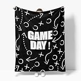 Horaldaily Football Flannel Blanket Throw, Sport Events Football Frenzy Game Time Soft Fuzzy Plush Cozy Fleece Blankets for Couch Sofa Bed Lounging, Ideal Gifts for Kids Adults Self, 50x60