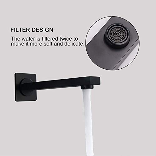 Système de douche noir mat complet avec mitigeur et bain - 2