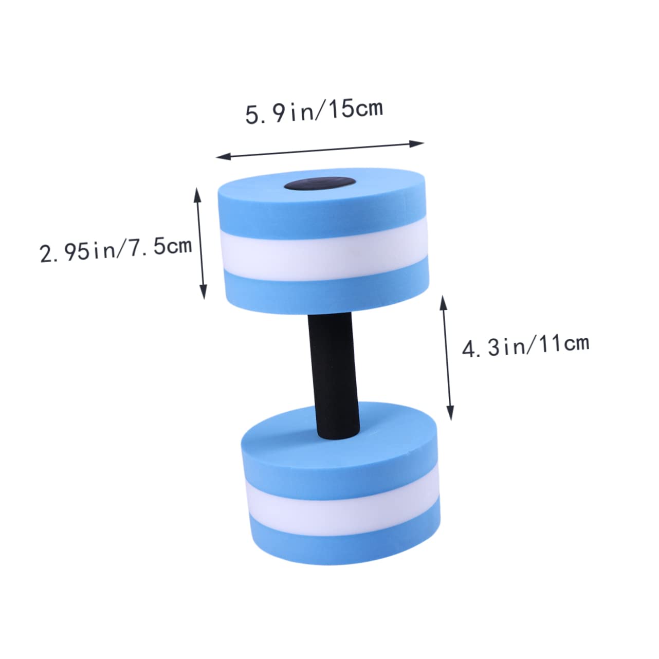 GALPADA 1Pc Water Dumbbells for Pool Eva Water Barbells for Aquatic Exercise Purple Resistance Hand Weights for Water Aerobics and Pool Workouts for Adults