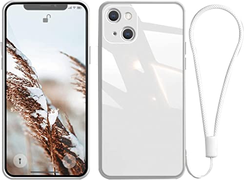 Coque iPhone 13 mini anti-rayures et absorption des chocs avec cordon blanc