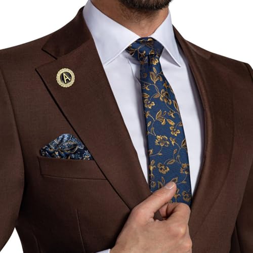 HAWSON Initial A-Z Lapel Pins, Personalized 18K Gold/Silver Brooch Pin Tie Tacks for Suits, Neckties, Hats, Men & Women4