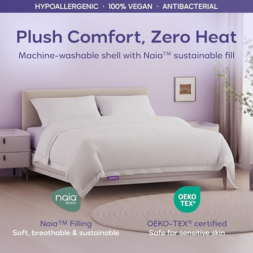 Mellow Cloud Cold Cooling Comforter for Hot Sleepers — Dual-Sided Arctic Silk & CloudKnit, Lightweight Summer Quilt, Built-in Duvet, Machine Washable, Twin/Twin XL, White by Mellow - Image 3