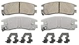 Wagner ThermoQuiet QC714 Ceramic Disc Pad Set With Installation Hardware, Rear