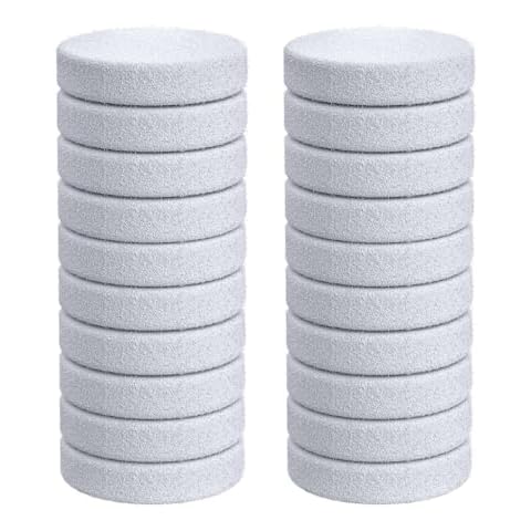 iSingo 20 Pack Core Mini Aroma Pads Replacement for LEVOIT LV-H128 Essential Oil Replacement Aromatherapy Refill Pads Compatible with LEVOIT Core Mini & LV-H128 Air Purifier, White Cover