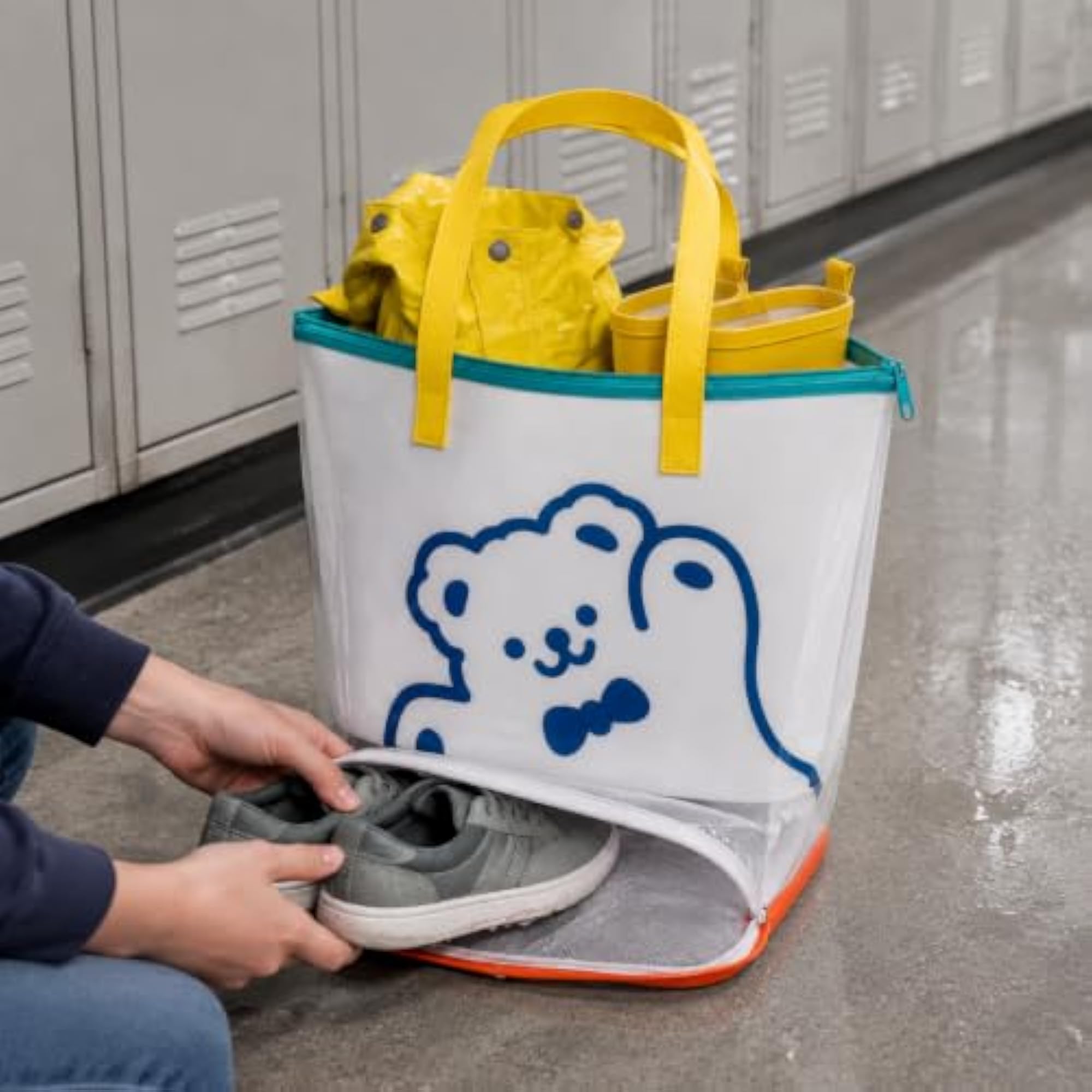 Kids Raincoat Storage Bag Waterproof Poncho Organizer