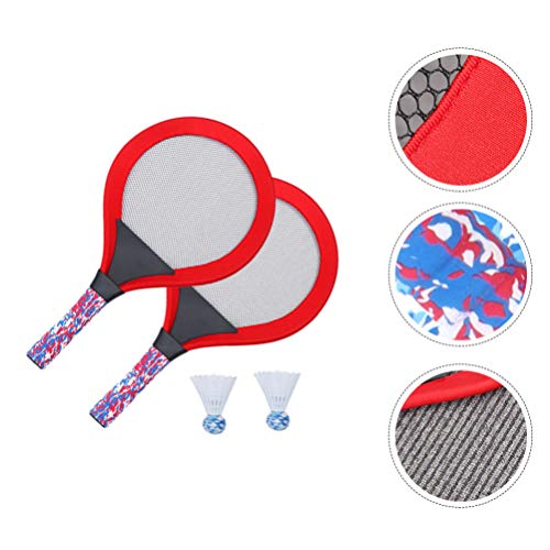 BESPORTBLE 1 Conjunto de Raquete de Tênis Infantil Com Brinquedos de Raquete de Plástico Leve E Lumi