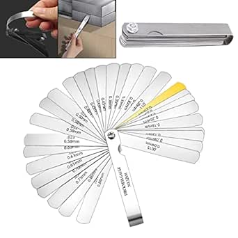 Yosoo Health Gear Fühlerlehre 32-teilig - Edelstahl Messwerkzeug Für Mechaniker