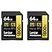 Produktbild LEXAR Pack de 2 Cartes SD Pro Gold Series UHS-II 1800x 64GB V60