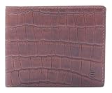 Esquire Croco Porte monnaie Protection RFID Cuir 12 cm