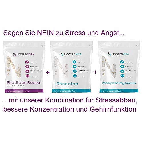 Rosenwurz Rhodiola Rosea 500mg 120 Kapseln von Nootrovita