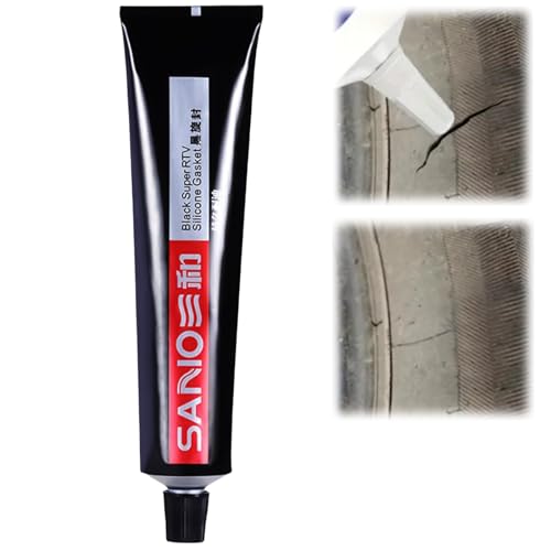 Black Silicone Sealant,Waterproof Adhesive for Cars and Windscreens,High Temperature Silicone Sealant,Ultra-Strong B/lack Tyre Repair,Bla/ck Caulk Se/alant,Multi-functional Seala/nt for Everything